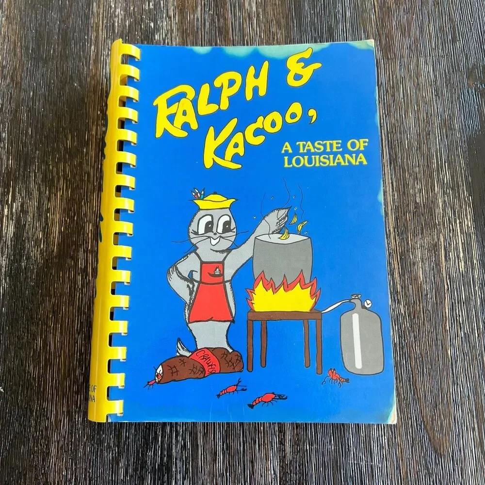 Ralph and Kacoo Taste of Louisiana Cajun Seafood Cookbook Spiral-Bound Recipes